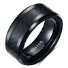 Tungsten Black Carbon Fiber Ring