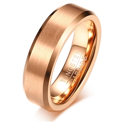Tungsten Rose Gold Ring