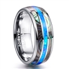 Tungsten Opal Abalone Ring