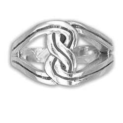 Silver Celtic Infinity Ring