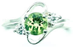 Silver Peridot Ring