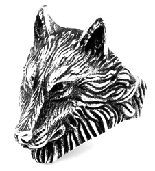 Stainless Steel Wolf Ring