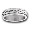 Stainless Steel Braided Spinner Ring