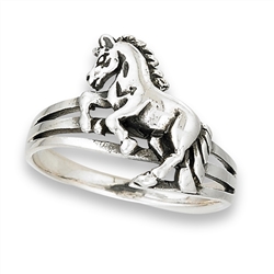 Silver Horse Ring