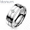 Titanium Polished CZ Stones