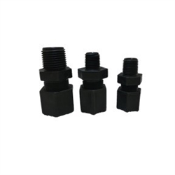 1/2 Inch Black Kynar Tubing Connector