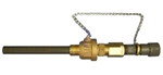 1 1/2" Standard Brass Body Retractable Corp Stop with PVC Wetted Diffuser, GTI-CS-113-PVC