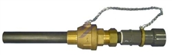 2" Standard Brass Body Retractable Corp Stop with PVC Wetted Diffuser