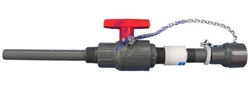 1" Non-Metallic Retractable Corp Stop with PVC Wetted Diffuser