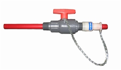 1" Non-Metallic Retractable Corp Stop with PVDF (kynar) Wetted Diffuser, GTI-CSP-111-PVDF