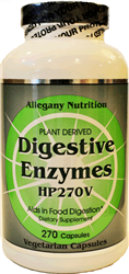 Allegany Nutrition HP270V Digestive Enzymes - 270 Veggie Capsules