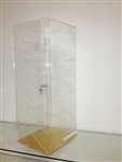 Acrylic Six Slanted Shelf Display Case