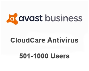 Avast Business CloudCare Antivirus 1 Month Users (501-1000)