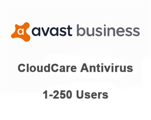 Avast Business CloudCare Antivirus 2 Year Users (1-250)