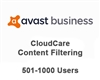 Avast Business CloudCare Content Filtering 3 Year Users (501-1000)