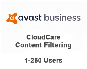 Avast Business CloudCare Content Filtering 3 Year Users (1-250)