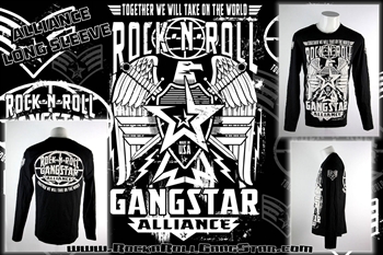 Rock-n-Roll GangStar Alliance Mens Long Sleeve T Shirt