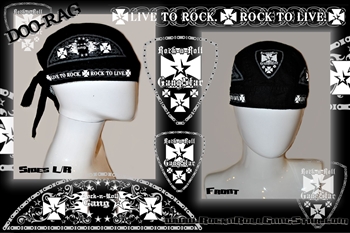 Biker Cross Motorcycle Doo-Rag