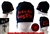 Custom Stretch Beanie with Rock-n-Roll GangStar red lettering sword & rings pendant Rock n Roll Heavy Metal hats accessories