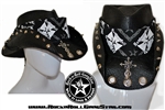 Custom Shapeable Cowboy Hat black version 1 Rock and Roll Heavy Metal hats accessories