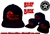 Rectangular Red Logo Snap Back Ball Cap Rock n Roll Heavy Metal Biker clothing accessories Rock-n-Roll GangStar