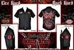 Skull n Chains Custom Dickies Work Shirt Hard Rock Heavy Metal
