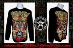 Snakes n Skull Rock n Roll Heavy Metal Mens Long Sleeve T Shirt Rock n Roll GangStar