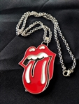 ROLLING STONES 50th Anniversary necklace Tongue & Lips Rock and Roll Heavy Metal Biker accessories lifestyle Rock n Roll GangStar