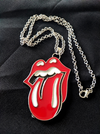 ROLLING STONES 50th Anniversary necklace Tongue & Lips Rock and Roll Heavy Metal Biker accessories lifestyle Rock n Roll GangStar