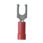 Connector, Short Locking Fork, 18Ga, #10 Stud, Insulated