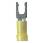 Connector, Short Locking Fork, 10Ga, #10 Stud, Insulated