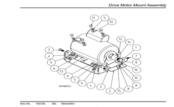 WFR884447 AD-30X2R DRIVE MOTOR ASSEMBLY ADC