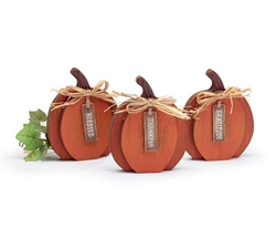 Wooden Pumpkins