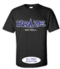 BRAND NEW! Kraze 2 Color Glitter Front T-Shirt