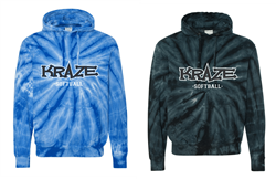 Kraze 2 Color Front Tie Dye Hoodie