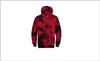 WMS Tie Dye Red Hoodie