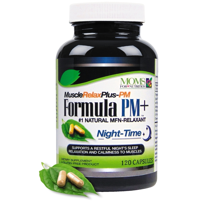 #1 All Natural Muscle Relax Formula PM Plus - Night-Time Relaxer - Maximum Strength Natural Relaxant - 120 Capsules