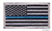 Thin Blue Line Police Muted USA Flag Patch
