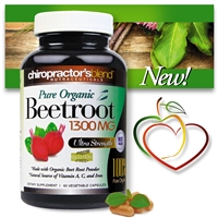 <strong>New!! Pure Organic Beetroot<br><i>Ultra Strength 1300mg per serving </strong><br></i>