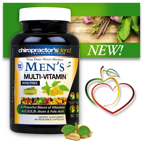 <strong>New!  Men's Vital Daily Multi-Mineral Multi Vitamin</strong><br>Iron Free- Vitamins - Minerals - Antioxidants - Herbs, - 30 Day Serving
