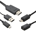 HDMI to MHL Cable set for Smartphones/Tablets