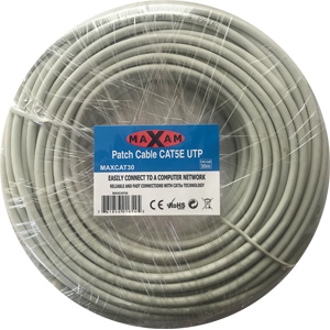 MAXAM 30M Network CAT5e Moulded Patch Lead