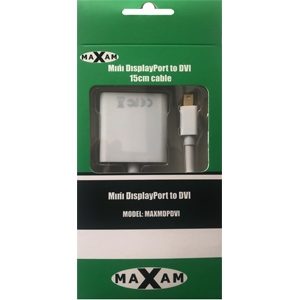 MAXAM Mini DisplayPort To DVI Cable 15cm