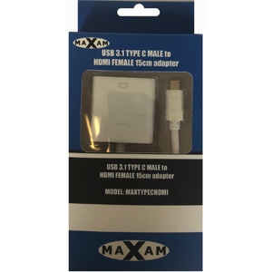 MAXAM USB3.1 TYPE C MALE  to  HDMI FEMALE 15cm Adapter