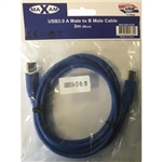 MAXAM USB3.0 A-B 2M (Blue)
