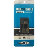MAXAM USB 2.0 Micro B cable 2M Retail