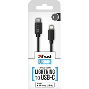 Trust Lightning to USB-C (MFi) Sync & Charge Cable 1m