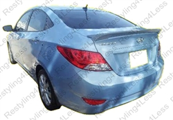 2012-2014 Hyundai Accent 4D Flushmount Spoiler Factory Style2006-2010 Hyndai Tucson Factory Style Spoiler