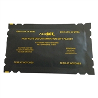 FAST-ACT Hazmat decontamination decon mitt.