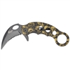 Karambit Assisted Opening Knife - Brown Skulls